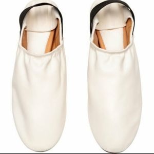 H&M studio rare white flats